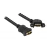HDMI kaabel DeLOCK 0,25m 2xHDMI