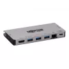 USB-C dokk - 4K HDMI, USB 3.2 Gen 1, USB-A jaotur, GbE, mälukaart, 100W PD laadimine, eemaldatav kaabel U442-DOCK5D-GY