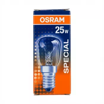 Osram pirnikujuline lamp 25W läbipaistev 230V E14