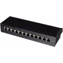 Logilink Patchpanel lauale/seinale Cat.6A STP 12 porti, must (NP0019B)