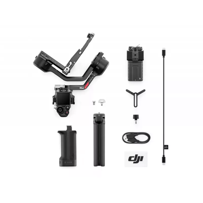 Käsikaamera stabilisaator DJI RS4, alumiiniumkorpus, 12h aku, 1,066 kg, must