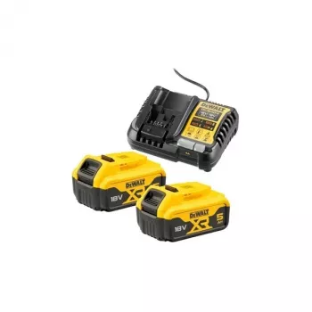 Aku ja laadija komplekt DeWALT DCB1104P2 18 V 5.0 Ah (2 akut, laadija)