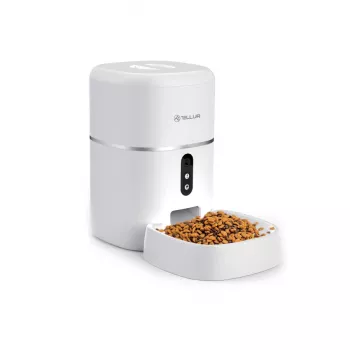 Automaatne lemmikloomasöötur Tellur TLL331461 UltraHD-kaameraga, 4 L, valge