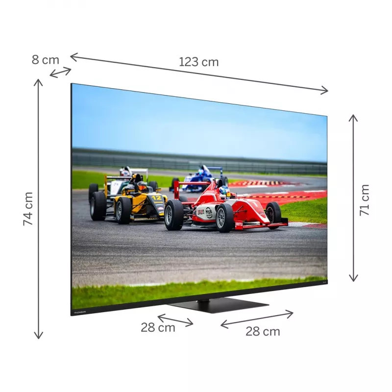 Thomson Q70 seeria 55QG7C14 teler 139,7 cm (55 inch) 4K Ultra HD Smart TV Wi-Fi must 350 cd/m²