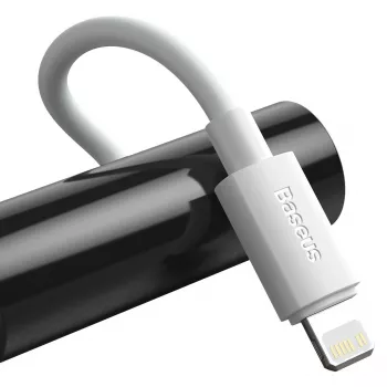 Baseus Simple Wisdom andmekaablikomplekt USB-C – Lightning PD 20W (2 tk/komplekt) 1,5 m valge