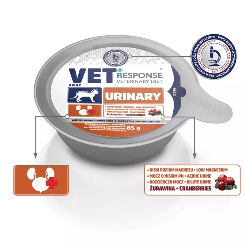 VET RESPONSE Urinary - märg kassitoit - 85g