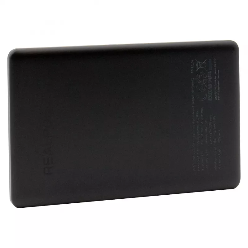 Akupank RealPower PB-5000 MAG 5000 mAh, juhtmevaba laadimine, USB-C, 20 W, Must