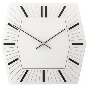 NeXtime kell 8128wi Hexagon, 43x43 cm, sein, valge