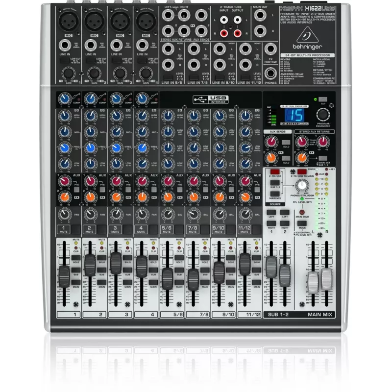 Behringer X1622USB helimikser 16 kanalit 10 - 200000 Hz
