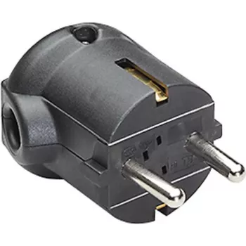 Schuko pistik Bachmann 911.175 must nurk elektripistik