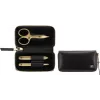 Maniküürikomplekt ZWILLING Twinox Gold Edition 97747-004-0 — 3-osaline mustas nahast ümbrises