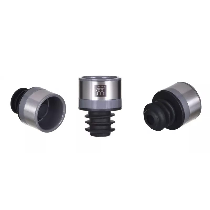 Veinipump ZWILLING FRESH & SAVE – pumba pea vaakumkorkidele, hall, Ø 3 cm, kõrgus 40 mm, komplekti kogus 3