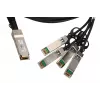 QSFP+ DAC kaabel Extralink 40Gbps kuni 4×10Gbps, 3 m, 30AWG, QSFP+ isane–isane