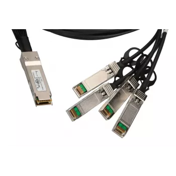 QSFP+ DAC kaabel Extralink 40Gbps kuni 4×10Gbps, 3 m, 30AWG, QSFP+ isane–isane