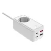 Toitepikendusadapter FIXED FIXCS65-1.5-WH 2× USB-C PD 65W ja 2× USB-A pordiga