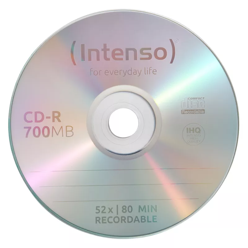 INTENSO ümberkirjutatav CD-RW 700 MB / 80 min, 12x, 10 tk, 120 mm (õhuke-karp)