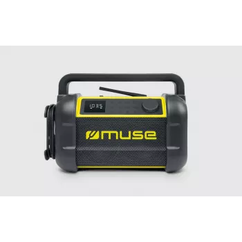 Kaasaskantav raadio Muse M-928 BTY digitaalse tuuneriga FM, 20 W, USB-C, must/kollane