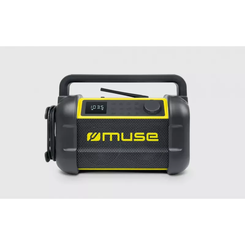 Kaasaskantav raadio Muse M-928 BTY digitaalse tuuneriga FM, 20 W, USB-C, must/kollane