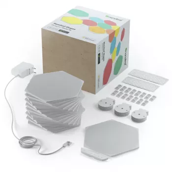 LED-kuusnurkpaneelvalgusti Nanoleaf NL42-6002HX-15PK, RGB, 15 tk pakend, vahelduvvoolutoide