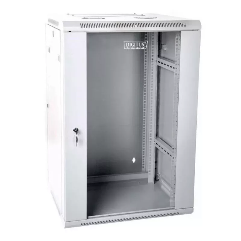 Digitus DN-WD19 12U/600 rack-kapp, seinale paigaldatav rack, helehall