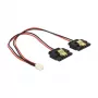 Sisemine toitekaabel DeLOCK 85249 0,2 m Molex kuni 2x SATA