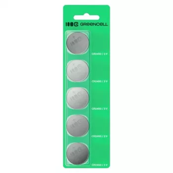 Nööpelement roheline Cell CR2450 3V — liitium, 5 tk