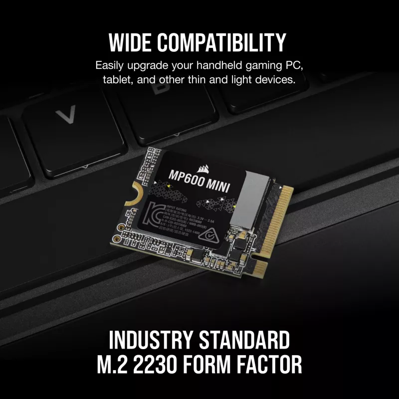 Corsair MP600 Mini - SSD - 2 TB - intern - M.2 2230 - PCIe 4.0 x4 (NVMe)