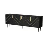 Chest of drawers cama meble Cama 4D MOUNTAIN 204x40x72 cm — Must & gold, MDF/particle board