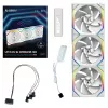 Lian Li UNI FAN SL Wireless 120 ARGB ümberpööratud labadega valge 3-pakk