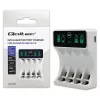 Akulaadija QOLTEC 50848 NiMH AAA (R03) ja AA (R6) elementidele LCD-ekraaniga