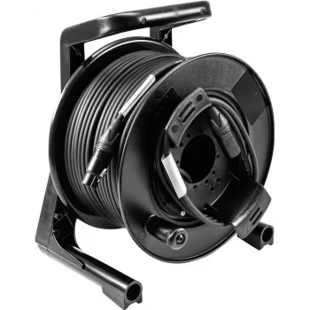 Kaablitrummel PSSO DMX 50m XLR 2x0.22 — 50 m DMX-kaabel rullil, XLR-pistikud, 2 x 0,22 mm²