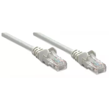 Intellinet võrgupatch-kaabel, Cat6, 1 m, hall, CCA, U/UTP, PVC, RJ45, kullatud kontaktid, snagless, kaitseümbrisega, eluaegne garantii