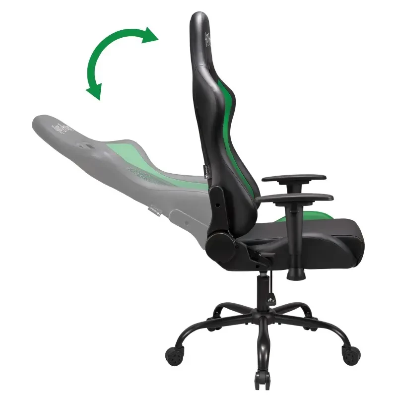 Subsonic SA5609-H2 kontoritool polsterdatud istme ja polsterdatud seljatoega must punane