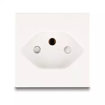 Maandatud pistikupesa DELOCK Easy 45 T13 Šveits 45×45 mm, 250 V / 10 A, valge