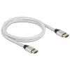 HDMI-kaabel DeLOCK ülikiire 48 Gbps 8K 60 Hz hõbedane 1 m