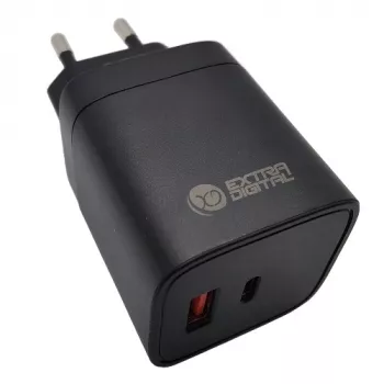 EXTRA DIGITAL GaN-laadija USB Type-C, USB Type-A: 45W, PPS