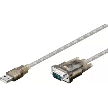 Wentronic Goobay USB Serial RS232 Converter, 1.5 m - USB 2.0-Pistik (tüüp A) > D-SUB/RS-232-Pistik (9 kontaktiga) (68875)