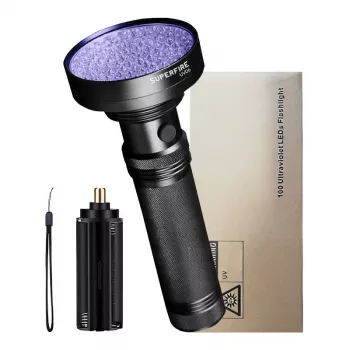 Taskulamp Superfire UV06 ultraviolettvalgus 395nm IP46 käsitaskulamp