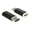 Delock - USB-adapter - 24 pin USB-C (M) to Micro-USB Type B (W) - USB 3,1 - Must (65678)