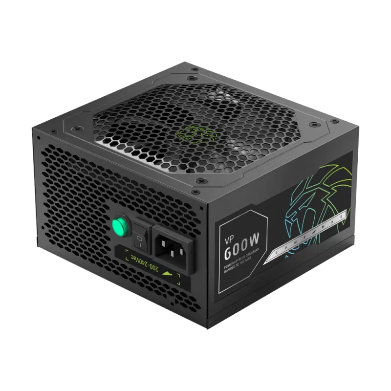 Gamemax toiteplokk, 80 PLUS, standard | VP 600S | 600 W