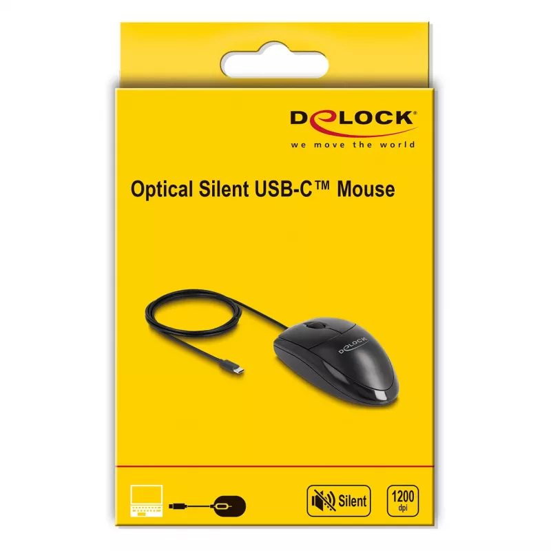 DeLOCK 12114 USB USB-C optiline mõlemakäeline hiir