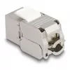 DeLOCK'i RJ45 pesa keystone-moodul LSA-le Cat.6A LED-iga, hõbevalge