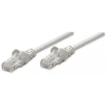 Intellinet võrgukaabel, Cat5e, 5m, hall, CCA, U/UTP, PVC, RJ45, kullatud kontaktid, tõmbetõkis, kaablikaitse, eluaegne garantii