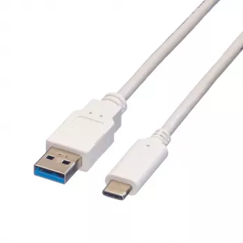VALUE - USB-kaabel - USB 3.0 (M) USB-tüüpi C (M) - 5 V - 900 mA - 50 cm - Valge (11.99.9010)
