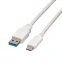 VALUE - USB-kaabel - USB 3.0 (M) USB-tüüpi C (M) - 5 V - 900 mA - 50 cm - Valge (11.99.9010)