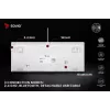 SAVIO PHENIX WHITE juhtmeta mehaaniline klaviatuur, Gateron Red Pro, ABS