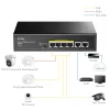 Võrgukommutaator Cudy FS1006P Fast Ethernet 6-pordiline (4 PoE, 1 PoE+) 10/100 Mbit/s, 1,2 Gbit/s ribalaius, metallkorpus, raami/seinale kinnitatav