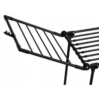 Pesukuivatusrest PROMIS MONZA laiendatav suur must - kokkupandav vabaltseisev rest, K1160mm L2600mm S6000mm