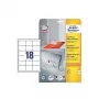 Isekleepuvad sildid Avery Zweckform 6171 Valge 64 x 45 mm, 450 tk, A4 formaat