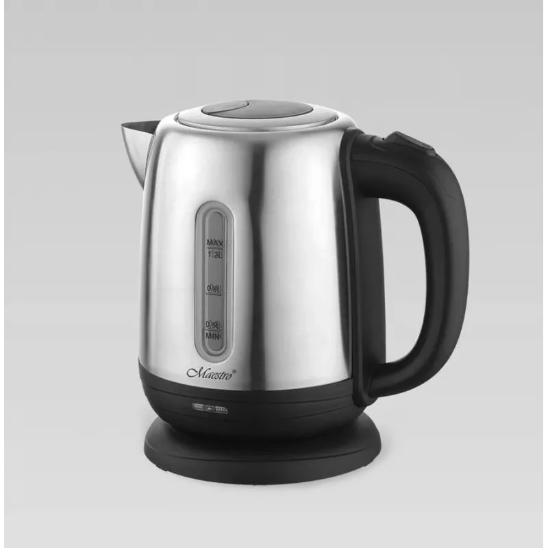 Elektriline veekeetja Maestro MR-027 1.2 L 1630 W roostevaba teras, katlakivivastane filter, veetaseme indikaator